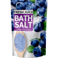 Соль для ванны с пеной Fresh Juice Черника и черная вишня 500г (Фреш Джус)